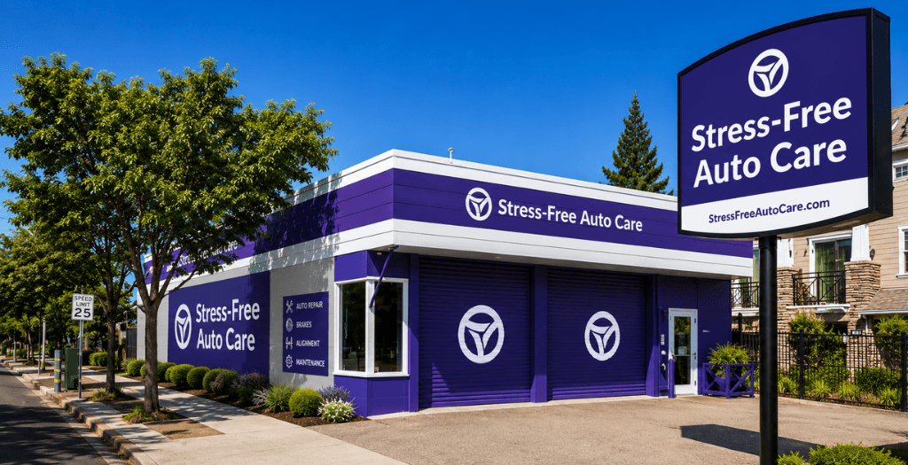 Stress-Free Auto Care Menlo Park shop exterior